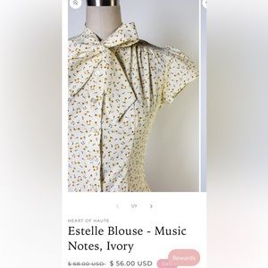 Heart of Haute Estelle blouse M medium fits like small